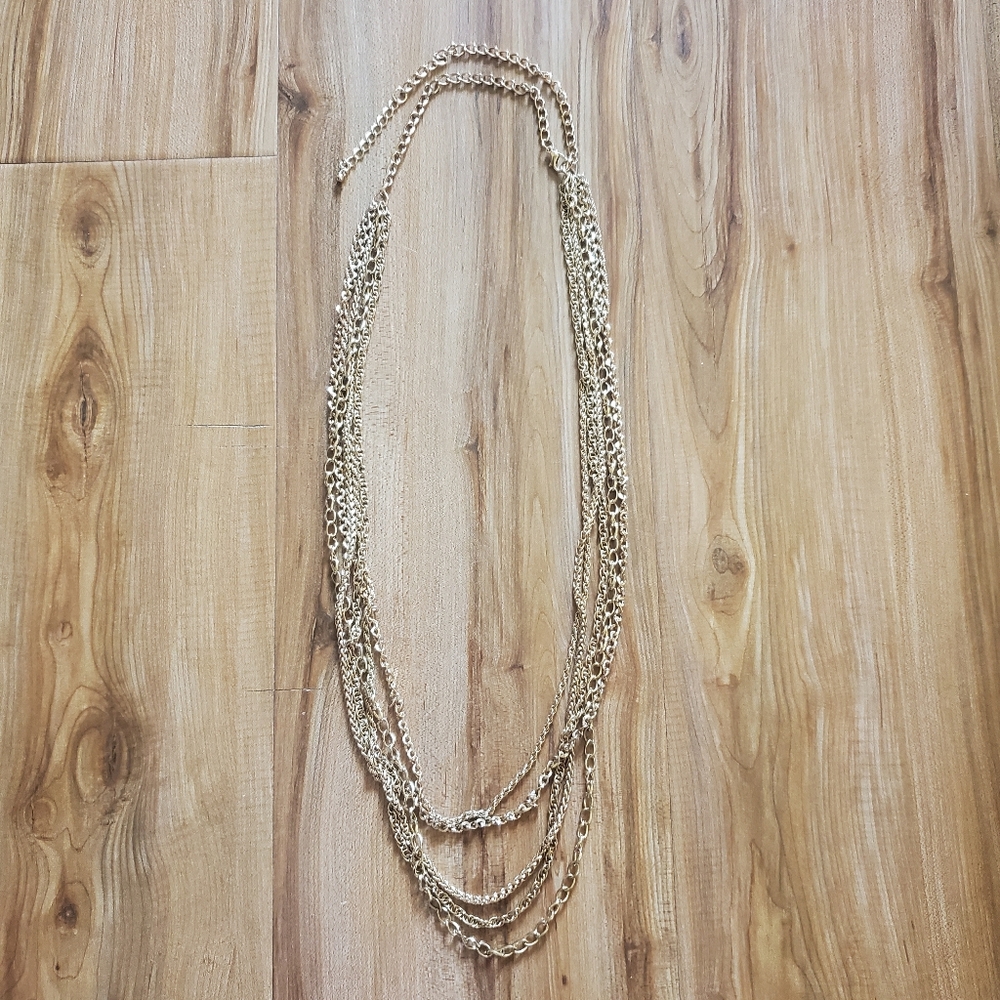 Layered Gold Chain Necklace